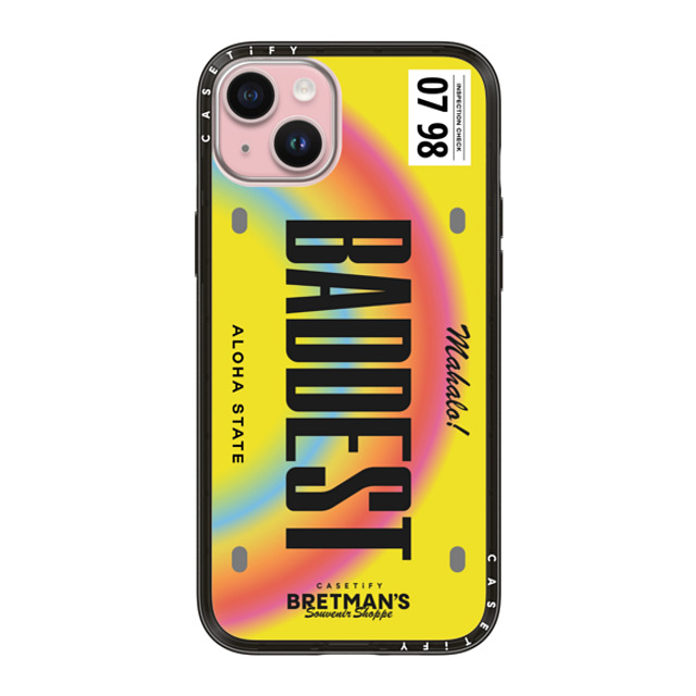 CASETiFY iPhone 15 Plus Case Black インパクトライトケース Baddest License Phone Case bretman rock Mother's Day CASETiFY iPhone 15 Plus Case Black インパクトライトケース Baddest License Phone Case bretman rock Mother's Day
