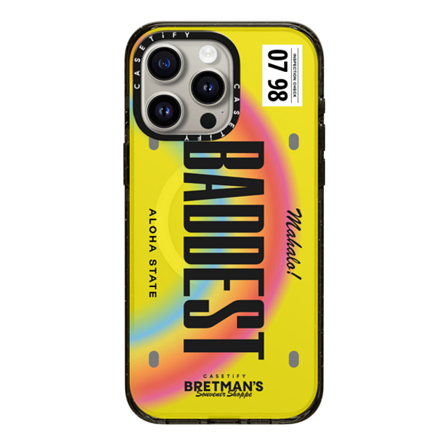 CASETiFY iPhone 15 Pro Max Case Black Impact Case MagSafe Compatible Baddest License Phone Case bretman rock Mother's Day CASETiFY iPhone 15 Pro Max Case Black Impact Case MagSafe Compatible Baddest License Phone Case bretman rock Mother's Day