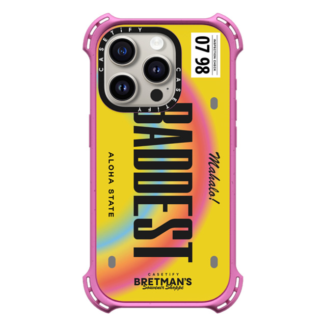 CASETiFY iPhone 15 Pro ケース Matte Pink バウンスケース Baddest License Phone Case bretman rock Back to School CASETiFY iPhone 15 Pro ケース Matte Pink バウンスケース Baddest License Phone Case bretman rock Back to School