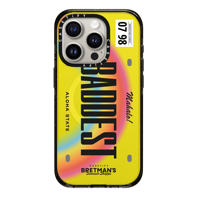 CASETiFY iPhone 15 Pro Case Black Impact Case MagSafe Compatible Baddest License Phone Case bretman rock Mother's Day CASETiFY iPhone 15 Pro Case Black Impact Case MagSafe Compatible Baddest License Phone Case bretman rock Mother's Day