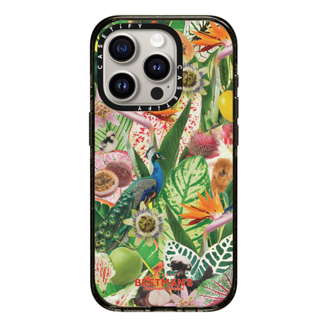 CASETiFY iPhone 15 Pro Case Black Impact Case MagSafe Compatible Birds of Paradise Phone Case bretman rock CASETiFY iPhone 15 Pro Case Black Impact Case MagSafe Compatible Birds of Paradise Phone Case bretman rock