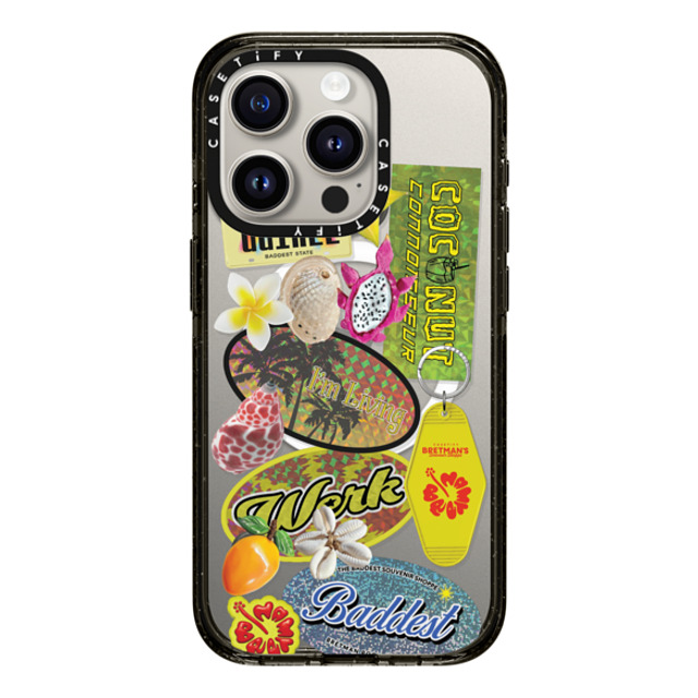 CASETiFY iPhone 15 Pro Case Black Impact Case MagSafe Compatible Baddest Souvenir Shoppe Collector's Phone Case bretman rock CASETiFY iPhone 15 Pro Case Black Impact Case MagSafe Compatible Baddest Souvenir Shoppe Collector's Phone Case bretman rock