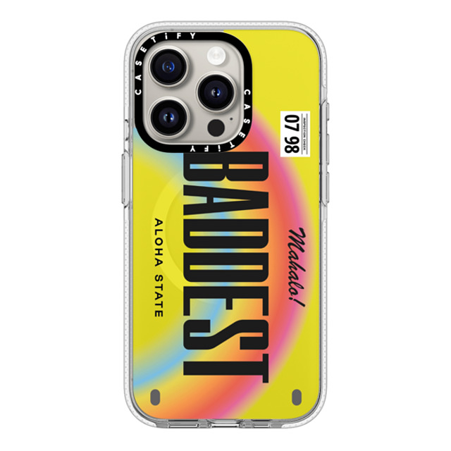 CASETiFY iPhone 15 Pro Case Clear Clear Case MagSafe Compatible Baddest License Phone Case bretman rock CASETiFY iPhone 15 Pro Case Clear Clear Case MagSafe Compatible Baddest License Phone Case bretman rock