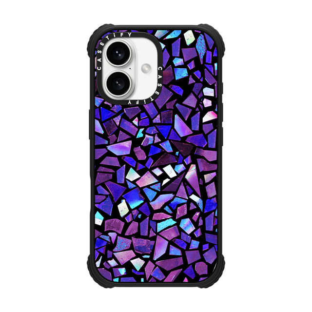 CASETiFY iPhone 16 Case Matte Black ウルトラ インパクトケース MagSafe 対応 Deep Crystals lila miller CASETiFY iPhone 16 Case Matte Black ウルトラ インパクトケース MagSafe 対応 Deep Crystals lila miller