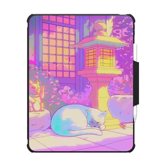 "Owakita x CASETiFY iPad Pro 13" (M4) Black インパクト フォリオ ケース Nap by the Lantern Back to School" "Owakita x CASETiFY iPad Pro 13" (M4) Black インパクト フォリオ ケース Nap by the Lantern Back to School"