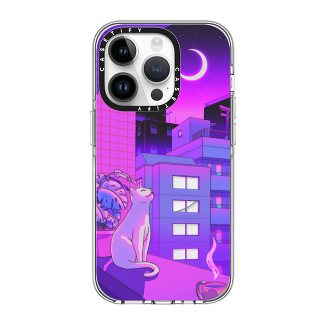 Owakita x CASETiFY iPhone 14 Pro Case Clear Clear Case MagSafe Compatible Under The Neon Moon Owakita x CASETiFY iPhone 14 Pro Case Clear Clear Case MagSafe Compatible Under The Neon Moon