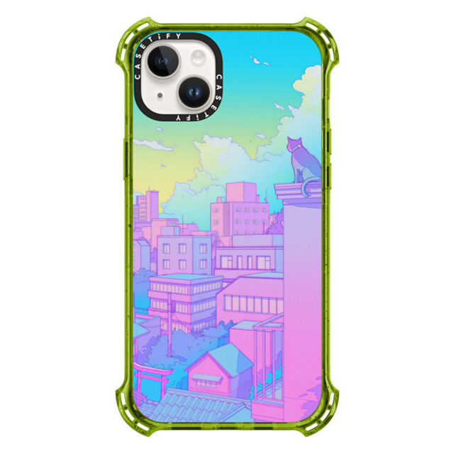 Owakita x CASETiFY iPhone 14 Plus ケース Kiwi バウンスケース City Dreams