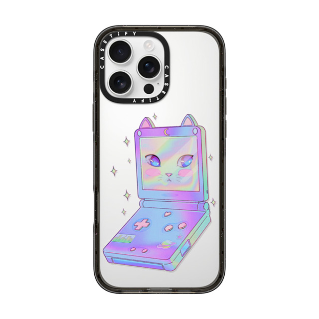 Owakita x CASETiFY iPhone 16 Pro Max ケース ブラック インパクトケース Gameneko Back to School Owakita x CASETiFY iPhone 16 Pro Max ケース ブラック インパクトケース Gameneko Back to School