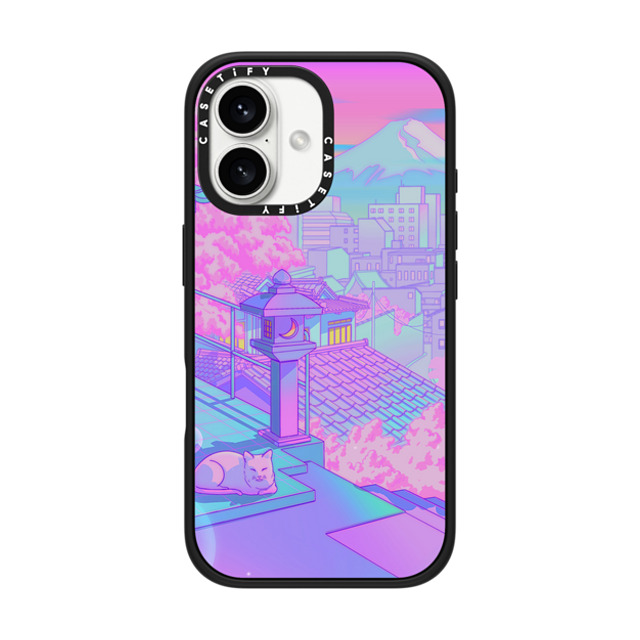 Owakita x CASETiFY iPhone 16 Case Cartoon,Digital Art Matte Black Impact Case MagSafe Compatible Fuji Blossom Father's Day Owakita x CASETiFY iPhone 16 Case Cartoon,Digital Art Matte Black Impact Case MagSafe Compatible Fuji Blossom Father's Day