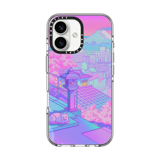 Owakita x CASETiFY iPhone 16 Case Cartoon,Digital Art Clear Clear Case MagSafe Compatible Fuji Blossom Father's Day Owakita x CASETiFY iPhone 16 Case Cartoon,Digital Art Clear Clear Case MagSafe Compatible Fuji Blossom Father's Day