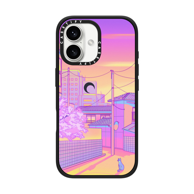 Owakita x CASETiFY iPhone 16 Case Cat,Animal Matte Black Impact Case MagSafe Compatible Yanaka Street Mother's Day Owakita x CASETiFY iPhone 16 Case Cat,Animal Matte Black Impact Case MagSafe Compatible Yanaka Street Mother's Day