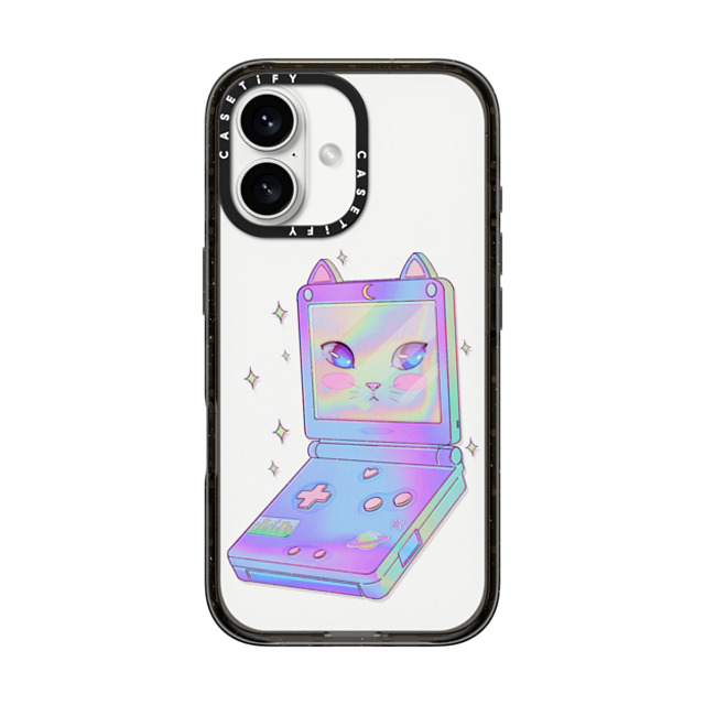 Owakita x CASETiFY iPhone 16 ケース ブラック インパクトケース Gameneko Back to School Owakita x CASETiFY iPhone 16 ケース ブラック インパクトケース Gameneko Back to School