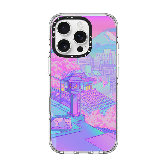 Owakita x CASETiFY iPhone 16 Pro Case Cartoon,Digital Art Clear Clear Case MagSafe Compatible Fuji Blossom Father's Day Owakita x CASETiFY iPhone 16 Pro Case Cartoon,Digital Art Clear Clear Case MagSafe Compatible Fuji Blossom Father's Day