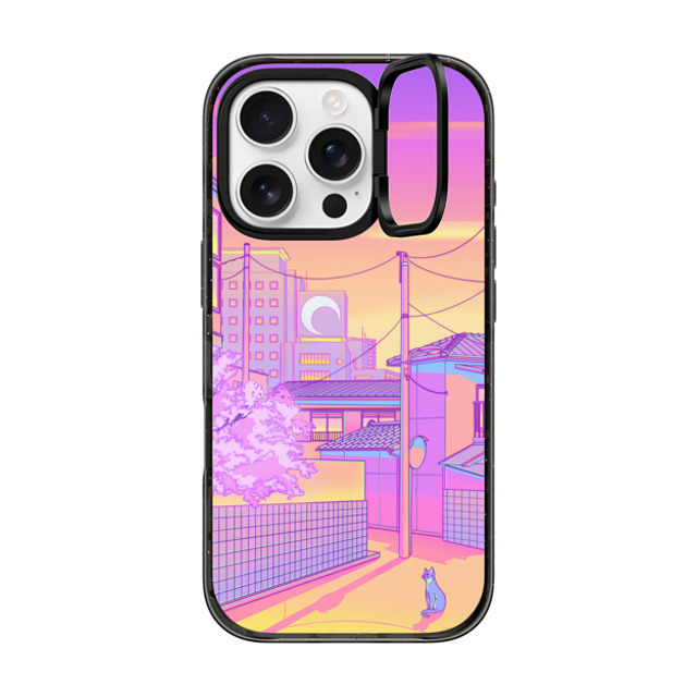 Owakita x CASETiFY iPhone 16 Pro Case Cat,Animal Black インパクトリングスタンドケース MagSafe対応 Yanaka Street Mother's Day Owakita x CASETiFY iPhone 16 Pro Case Cat,Animal Black インパクトリングスタンドケース MagSafe対応 Yanaka Street Mother's Day