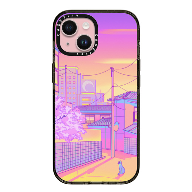 Owakita x CASETiFY iPhone 15 Case Cat,Animal Black Impact Case Yanaka Street Mother's Day Owakita x CASETiFY iPhone 15 Case Cat,Animal Black Impact Case Yanaka Street Mother's Day