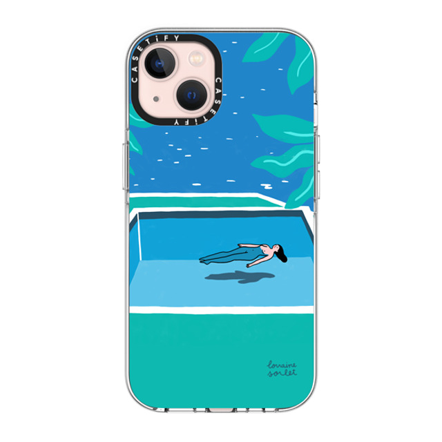 Lorraine Sorlet x CASETiFY iPhone 13 ケース クリア クリア ケース MagSafe対応 SWIMMING TIME