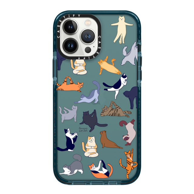 Lorraine Sorlet x CASETiFY iPhone 13 Pro Max Case Yoga Pacific Blue Impact Case YOGA CATS Mother's Day Lorraine Sorlet x CASETiFY iPhone 13 Pro Max Case Yoga Pacific Blue Impact Case YOGA CATS Mother's Day