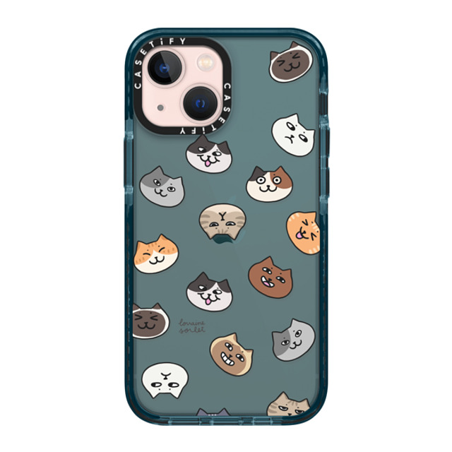 Lorraine Sorlet x CASETiFY iPhone 13 Mini Case Pattern Pacific Blue インパクトケース CATS MOOD Mother's Day Lorraine Sorlet x CASETiFY iPhone 13 Mini Case Pattern Pacific Blue インパクトケース CATS MOOD Mother's Day