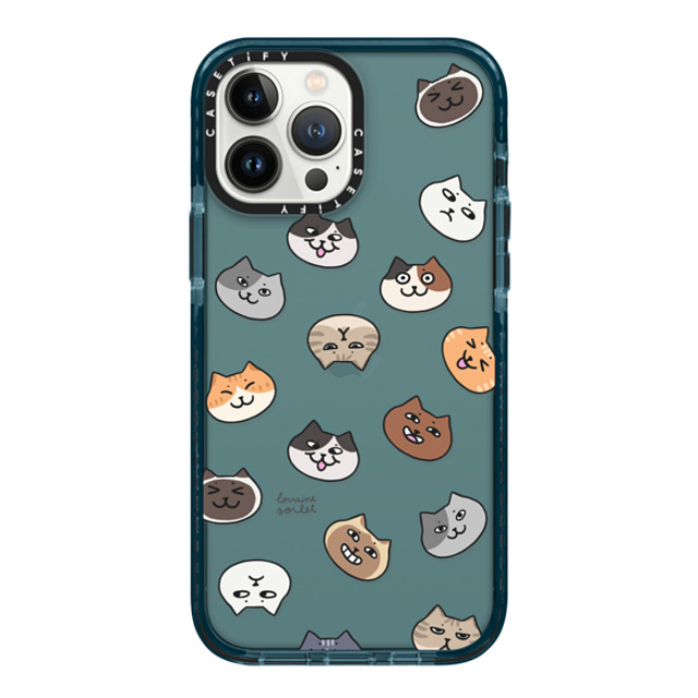 Lorraine Sorlet x CASETiFY iPhone 13 Pro Max Case Pattern Pacific Blue Impact Case CATS MOOD Father's Day Lorraine Sorlet x CASETiFY iPhone 13 Pro Max Case Pattern Pacific Blue Impact Case CATS MOOD Father's Day