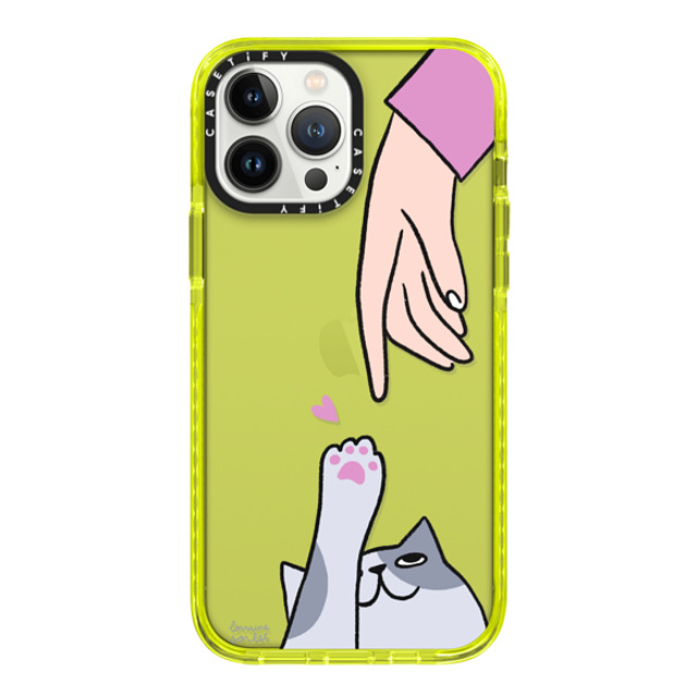 Lorraine Sorlet x CASETiFY iPhone 13 Pro Max Case Love ネオン イエロー インパクトケース CAT PERSON Mother's Day Lorraine Sorlet x CASETiFY iPhone 13 Pro Max Case Love ネオン イエロー インパクトケース CAT PERSON Mother's Day