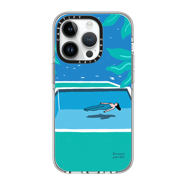 Lorraine Sorlet x CASETiFY iPhone 14 Pro ケース クリア クリア ケース MagSafe対応 SWIMMING TIME