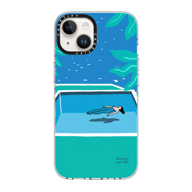 Lorraine Sorlet x CASETiFY iPhone 14 ケース クリア クリア ケース MagSafe対応 SWIMMING TIME