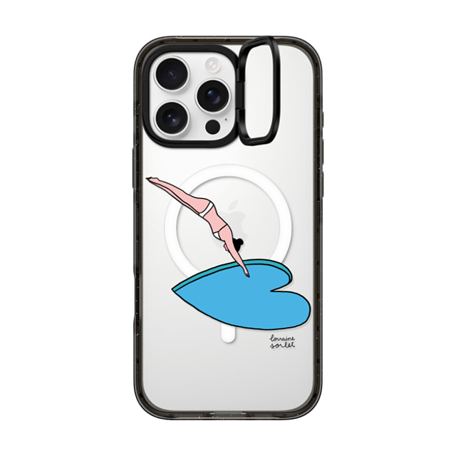 Lorraine Sorlet x CASETiFY iPhone 16 Pro Max ケース Sport,Nature ブラック インパクトリングスタンドケース MagSafe対応 Jump into love Father's Day Lorraine Sorlet x CASETiFY iPhone 16 Pro Max ケース Sport,Nature ブラック インパクトリングスタンドケース MagSafe対応 Jump into love Father's Day
