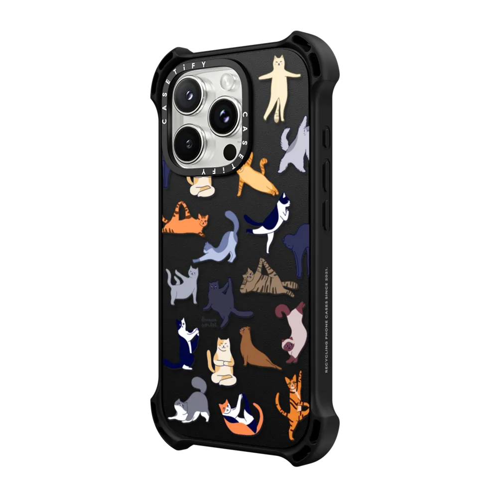 Bounce iPhone 16 Pro Max Case MagSafe Compatible - YOGA CATS