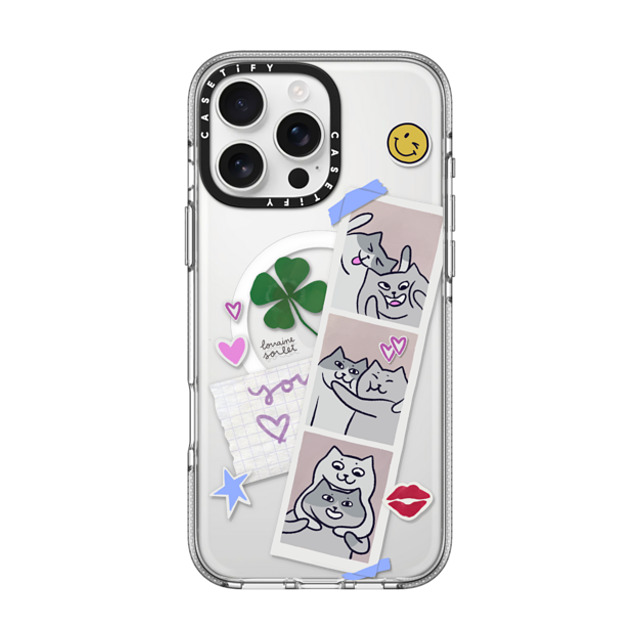 Lorraine Sorlet x CASETiFY iPhone 16 Pro Max ケース クリア クリア ケース MagSafe対応 CATS POLA