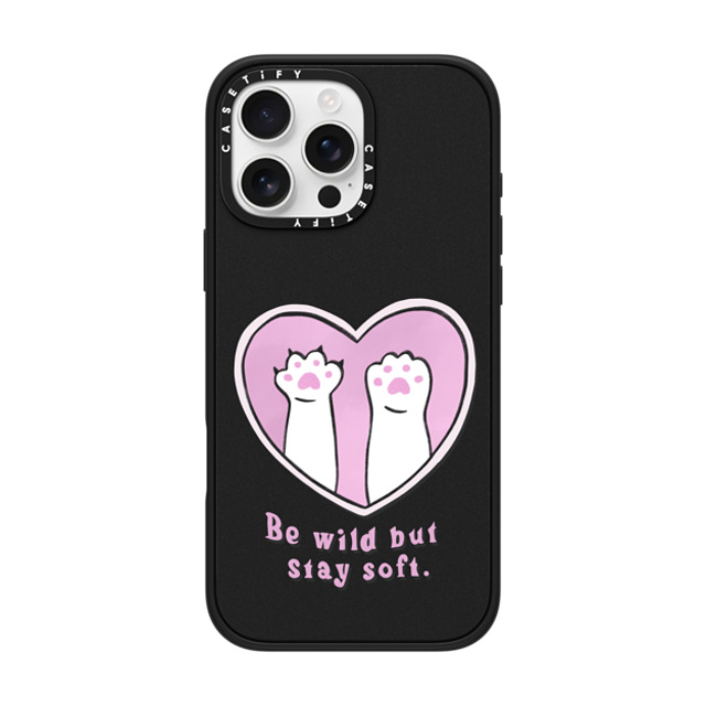 Lorraine Sorlet x CASETiFY iPhone 16 Pro Max ケース Love マットブラック インパクトケース MagSafe対応 BE WILD BUT STAY SOFT Father's Day Lorraine Sorlet x CASETiFY iPhone 16 Pro Max ケース Love マットブラック インパクトケース MagSafe対応 BE WILD BUT STAY SOFT Father's Day