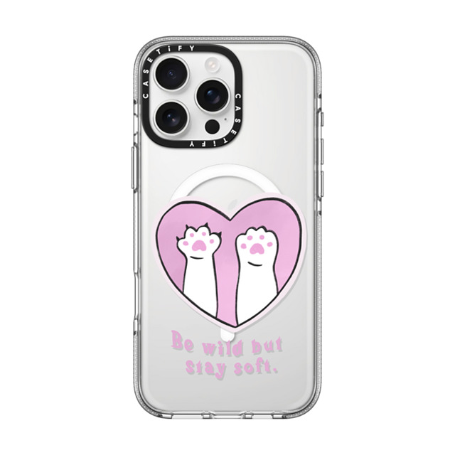 Lorraine Sorlet x CASETiFY iPhone 16 Pro Max ケース Love クリア クリア ケース MagSafe対応 BE WILD BUT STAY SOFT Father's Day Lorraine Sorlet x CASETiFY iPhone 16 Pro Max ケース Love クリア クリア ケース MagSafe対応 BE WILD BUT STAY SOFT Father's Day