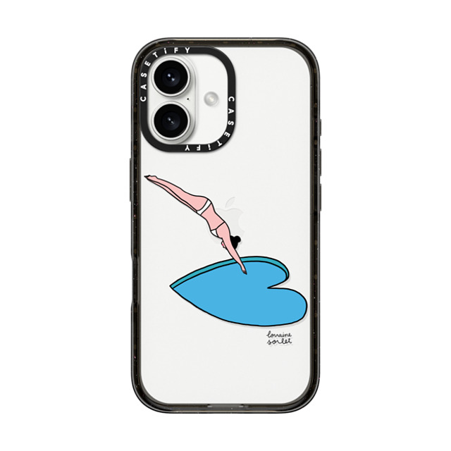 Lorraine Sorlet x CASETiFY iPhone 16 ケース Sport,Nature ブラック インパクトケース Jump into love Father's Day Lorraine Sorlet x CASETiFY iPhone 16 ケース Sport,Nature ブラック インパクトケース Jump into love Father's Day