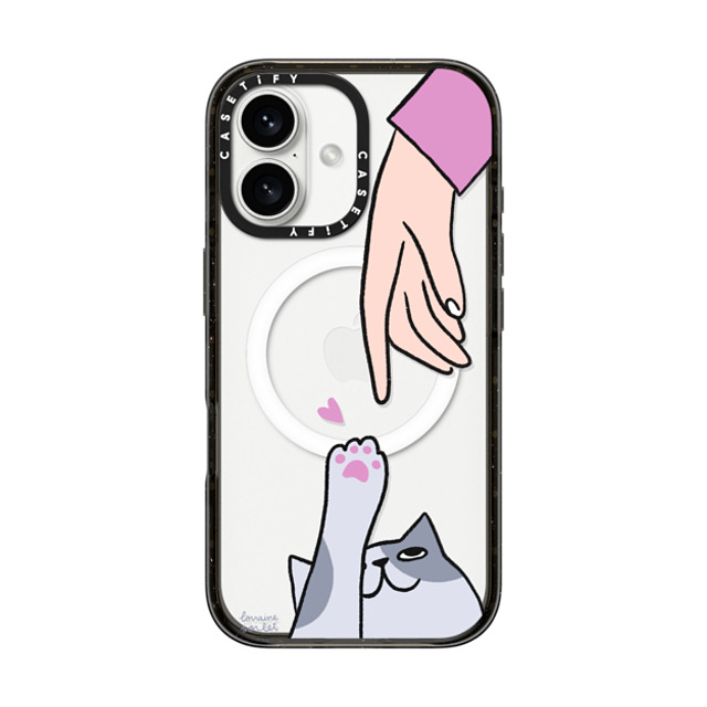 Lorraine Sorlet x CASETiFY iPhone 16 ケース Love ブラック インパクトケース MagSafe対応 CAT PERSON Back to School Lorraine Sorlet x CASETiFY iPhone 16 ケース Love ブラック インパクトケース MagSafe対応 CAT PERSON Back to School