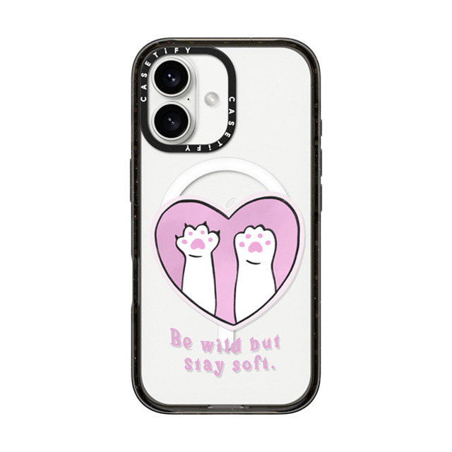 Lorraine Sorlet x CASETiFY iPhone 16 ケース Love ブラック インパクトケース MagSafe対応 BE WILD BUT STAY SOFT Father's Day Lorraine Sorlet x CASETiFY iPhone 16 ケース Love ブラック インパクトケース MagSafe対応 BE WILD BUT STAY SOFT Father's Day