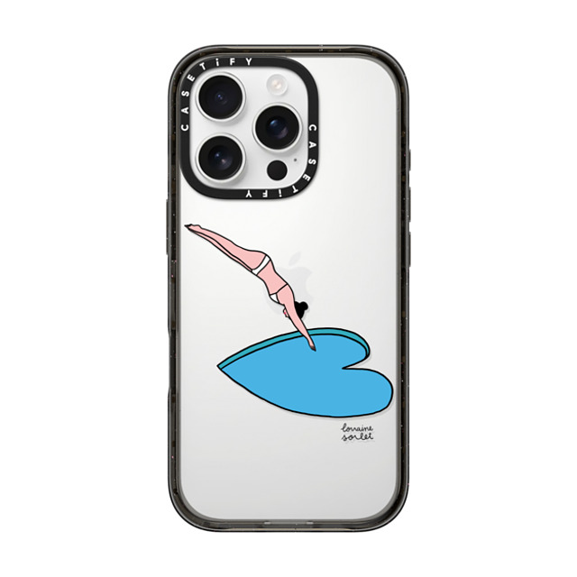 Lorraine Sorlet x CASETiFY iPhone 16 Pro Case Sport,Nature Black Impact Case Jump into love Mother's Day Lorraine Sorlet x CASETiFY iPhone 16 Pro Case Sport,Nature Black Impact Case Jump into love Mother's Day