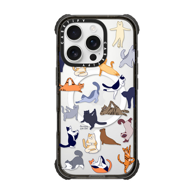 Lorraine Sorlet x CASETiFY iPhone 16 Pro Case Yoga Black ウルトラ インパクトケース MagSafe 対応 YOGA CATS Father's Day Lorraine Sorlet x CASETiFY iPhone 16 Pro Case Yoga Black ウルトラ インパクトケース MagSafe 対応 YOGA CATS Father's Day