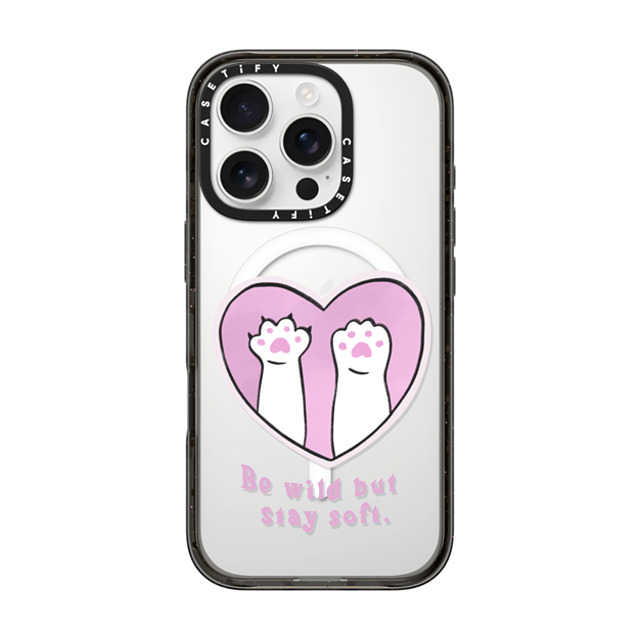 Lorraine Sorlet x CASETiFY iPhone 16 Pro ケース Love ブラック インパクトケース MagSafe対応 BE WILD BUT STAY SOFT Father's Day Lorraine Sorlet x CASETiFY iPhone 16 Pro ケース Love ブラック インパクトケース MagSafe対応 BE WILD BUT STAY SOFT Father's Day