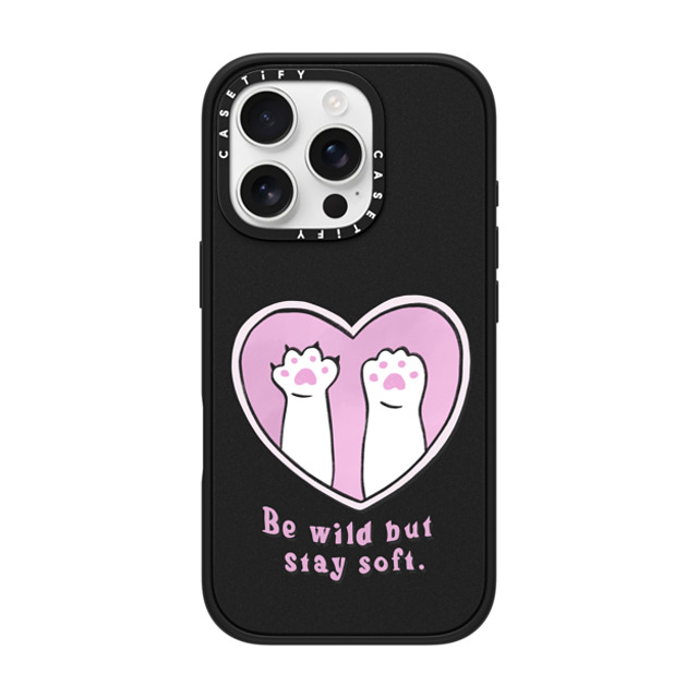 Lorraine Sorlet x CASETiFY iPhone 16 Pro ケース Love マットブラック インパクトケース MagSafe対応 BE WILD BUT STAY SOFT Father's Day Lorraine Sorlet x CASETiFY iPhone 16 Pro ケース Love マットブラック インパクトケース MagSafe対応 BE WILD BUT STAY SOFT Father's Day
