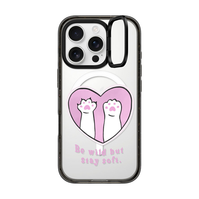 Lorraine Sorlet x CASETiFY iPhone 16 Pro ケース Love ブラック インパクトリングスタンドケース MagSafe対応 BE WILD BUT STAY SOFT Father's Day Lorraine Sorlet x CASETiFY iPhone 16 Pro ケース Love ブラック インパクトリングスタンドケース MagSafe対応 BE WILD BUT STAY SOFT Father's Day