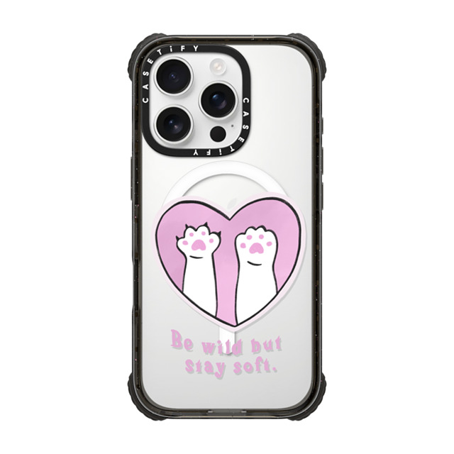 Lorraine Sorlet x CASETiFY iPhone 16 Pro ケース Love ブラック ウルトラ インパクトケース MagSafe 対応 BE WILD BUT STAY SOFT Father's Day Lorraine Sorlet x CASETiFY iPhone 16 Pro ケース Love ブラック ウルトラ インパクトケース MagSafe 対応 BE WILD BUT STAY SOFT Father's Day