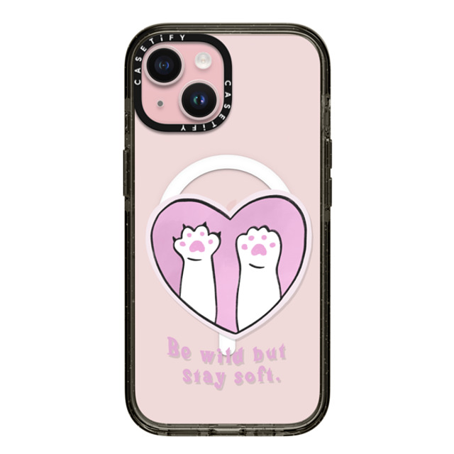 Lorraine Sorlet x CASETiFY iPhone 15 ケース Love ブラック インパクトケース MagSafe対応 BE WILD BUT STAY SOFT Father's Day Lorraine Sorlet x CASETiFY iPhone 15 ケース Love ブラック インパクトケース MagSafe対応 BE WILD BUT STAY SOFT Father's Day