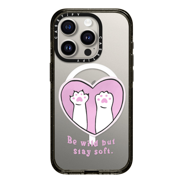Lorraine Sorlet x CASETiFY iPhone 15 Pro ケース Love ブラック インパクトケース MagSafe対応 BE WILD BUT STAY SOFT Father's Day Lorraine Sorlet x CASETiFY iPhone 15 Pro ケース Love ブラック インパクトケース MagSafe対応 BE WILD BUT STAY SOFT Father's Day