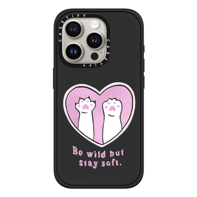 Lorraine Sorlet x CASETiFY iPhone 15 Pro ケース Love マットブラック インパクトケース MagSafe対応 BE WILD BUT STAY SOFT Father's Day Lorraine Sorlet x CASETiFY iPhone 15 Pro ケース Love マットブラック インパクトケース MagSafe対応 BE WILD BUT STAY SOFT Father's Day