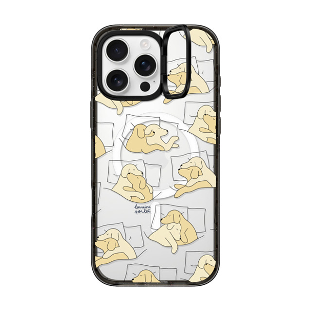 Lorraine Sorlet x CASETiFY iPhone 16 Pro Max Case Dog,Animal Black インパクトリングスタンドケース MagSafe対応 SLEEPING DOGS Mother's Day Lorraine Sorlet x CASETiFY iPhone 16 Pro Max Case Dog,Animal Black インパクトリングスタンドケース MagSafe対応 SLEEPING DOGS Mother's Day