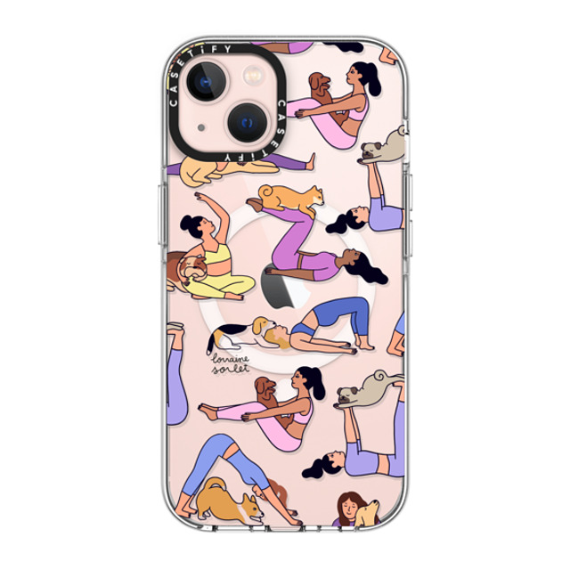 Lorraine Sorlet x CASETiFY iPhone 13 ケース クリア クリア ケース MagSafe対応 YOGI DOGS