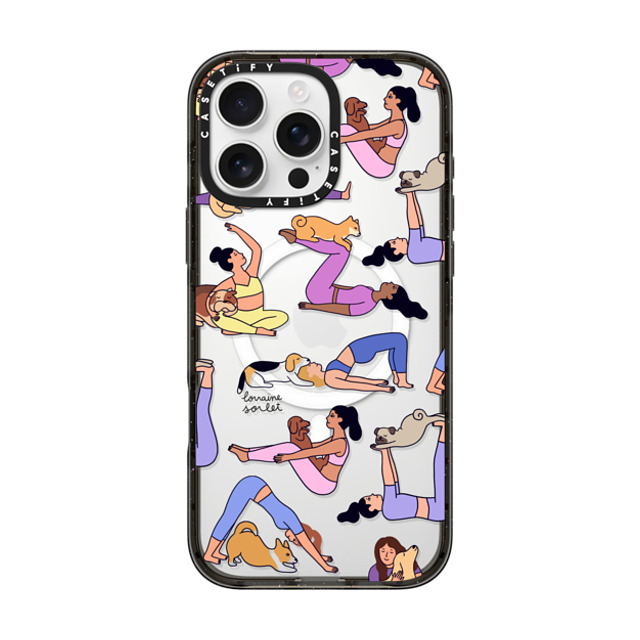 Lorraine Sorlet x CASETiFY iPhone 16 Pro Max ケース ブラック インパクトケース MagSafe対応 YOGI DOGS