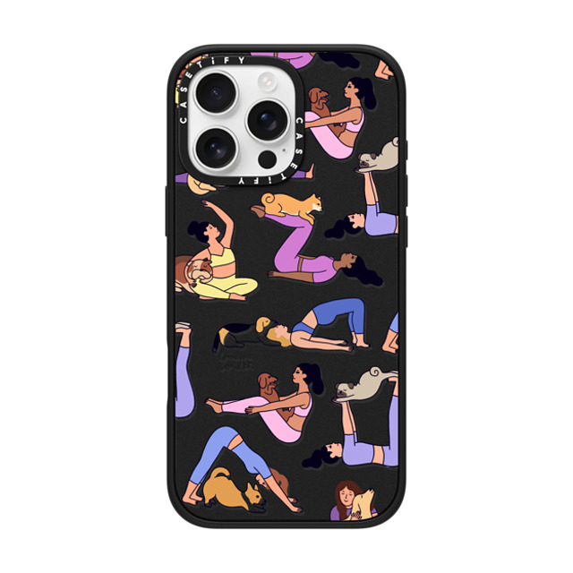 Lorraine Sorlet x CASETiFY iPhone 16 Pro Max ケース マットブラック インパクトケース MagSafe対応 YOGI DOGS