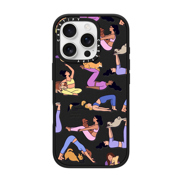 Lorraine Sorlet x CASETiFY iPhone 16 Pro ケース マットブラック インパクトケース YOGI DOGS