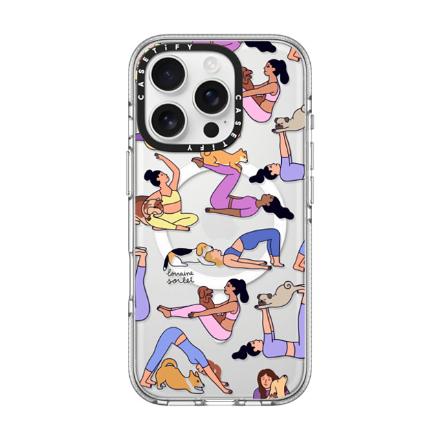 Lorraine Sorlet x CASETiFY iPhone 16 Pro ケース クリア クリア ケース MagSafe対応 YOGI DOGS