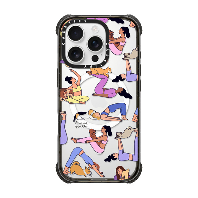 Lorraine Sorlet x CASETiFY iPhone 16 Pro ケース Dog,Animal ブラック ウルトラ インパクトケース MagSafe 対応 YOGI DOGS Father's Day Lorraine Sorlet x CASETiFY iPhone 16 Pro ケース Dog,Animal ブラック ウルトラ インパクトケース MagSafe 対応 YOGI DOGS Father's Day